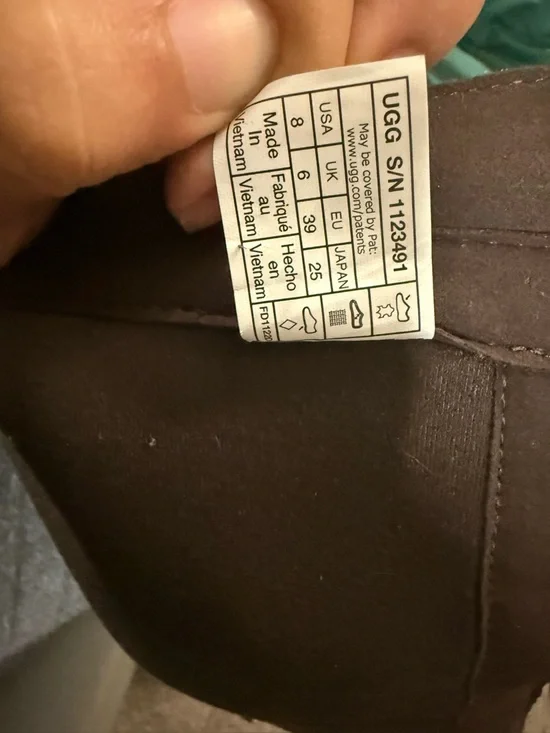 UGG Tall Dark Brown Riding Boots with Buckle Detail - Picture 10 of 11